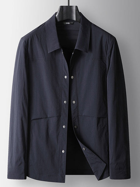 Business 4-Way Stretch Wrinkle-Free Notch-Lapel Lightweight Jacket