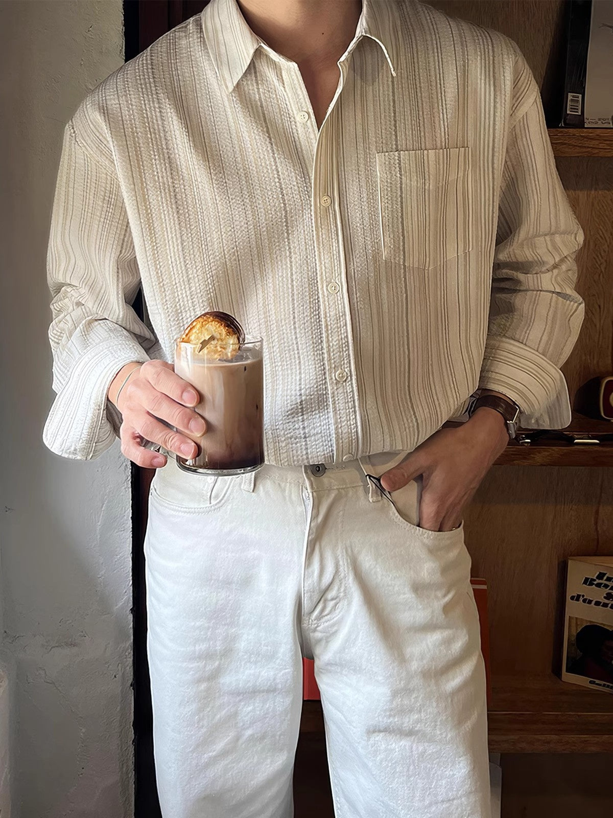 Stripes Leisure Non-iron Shirts