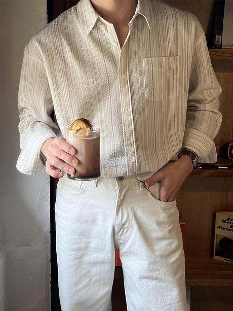 Stripes Leisure Non-iron Shirts