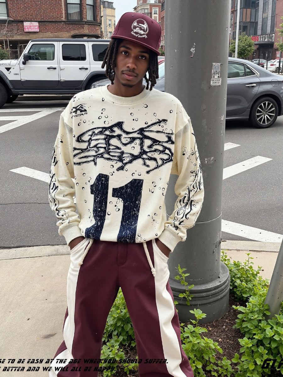 Liber Autumn Neutral wear Printed Gradient T-shirts