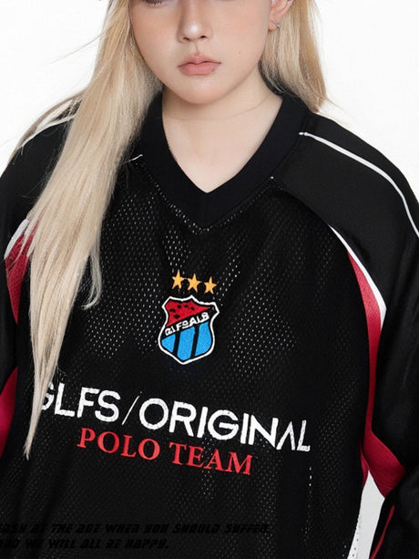 Atmungsaktive Patchwork-T-Shirts mit Farbblockmuster