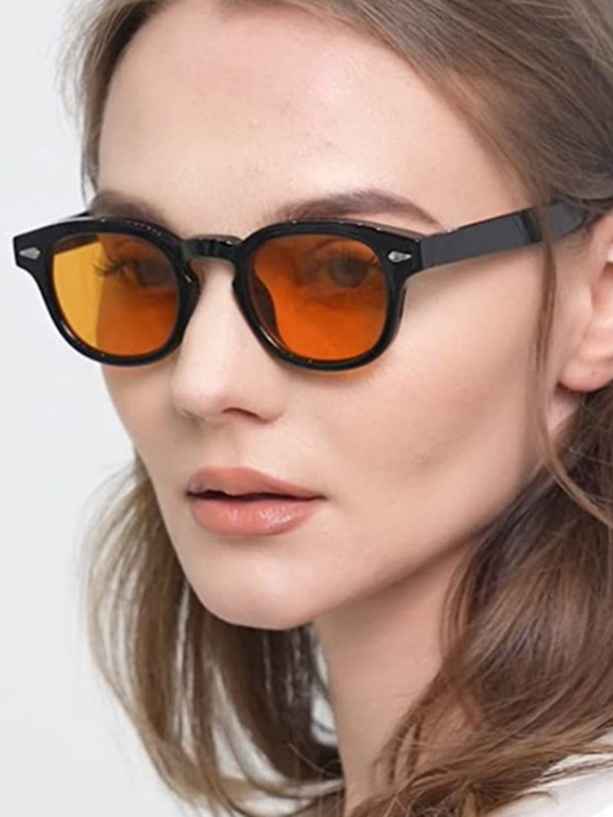 Riveted Arrow Small Frame Oval Sunglasses