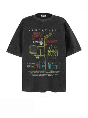 Liber Summer Neutral Printed Pattern T-shirts