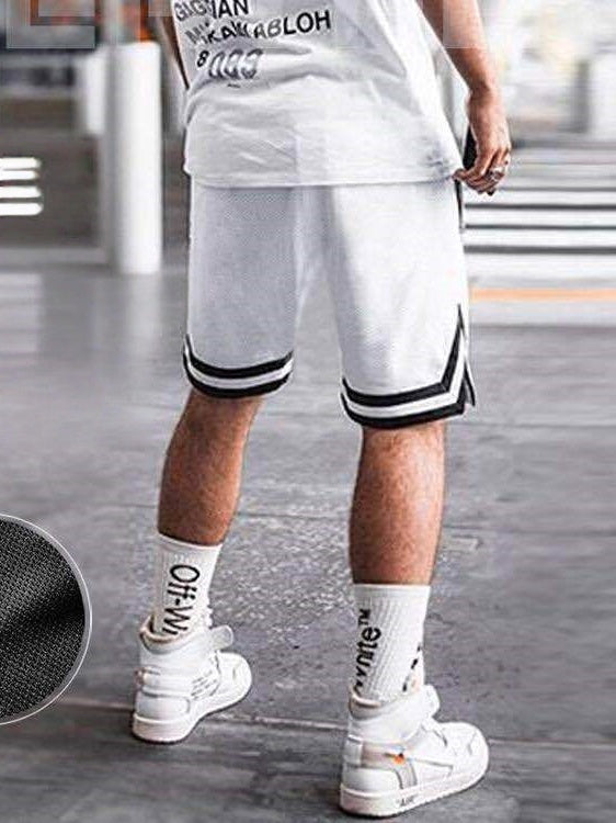 Thin Mesh Loose-fit Breathable Five Points Shorts