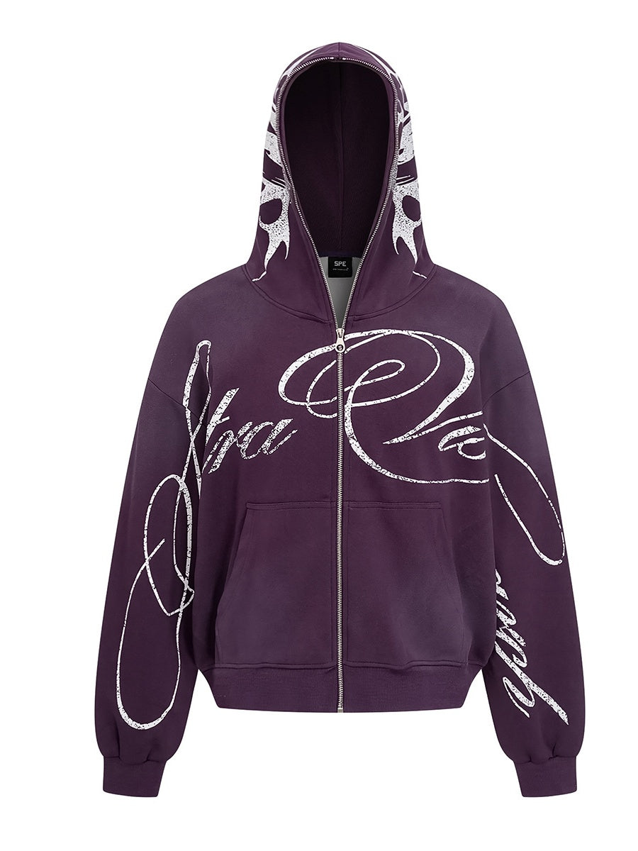 Graffiti Cardigan Zipper Hoodies