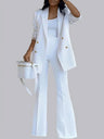 Casual Suit Wide-leg Trousers Suit 2-piece Sets