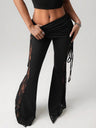 Silk Slim-fit Flared Trousers