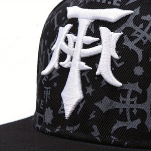 Hip-hop Embroidery Hip Hop Flat-brimmed Hat Baseball Caps
