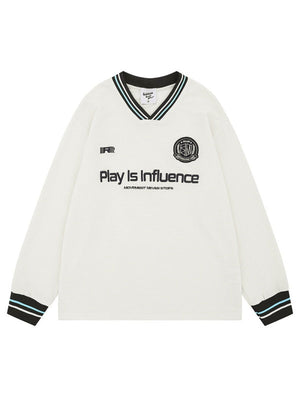 Liber Autumn Men's Embroidery Letter T-shirts