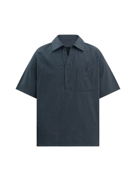 Plaid Layered-look Polo Shirt