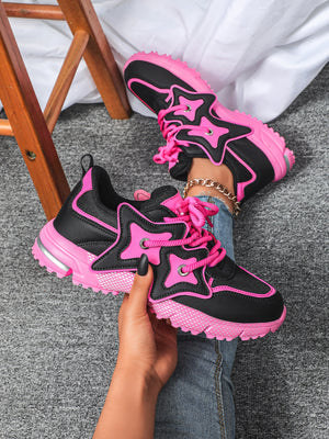 Star-shaped Decorative Women's Casual Sneakers