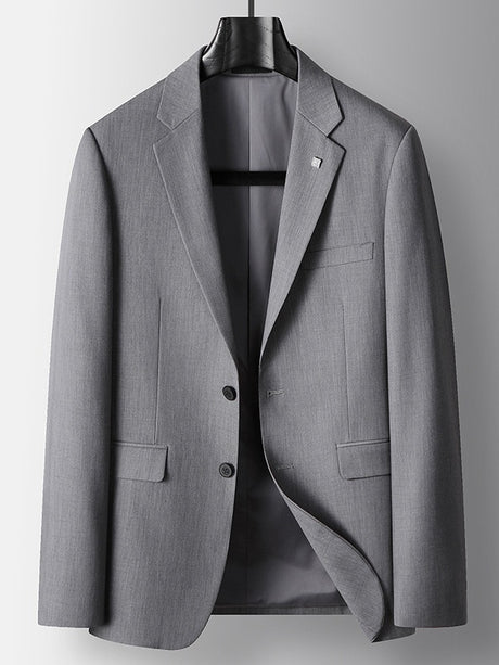 Acetic Acid Flax Business Non-iron Blazers
