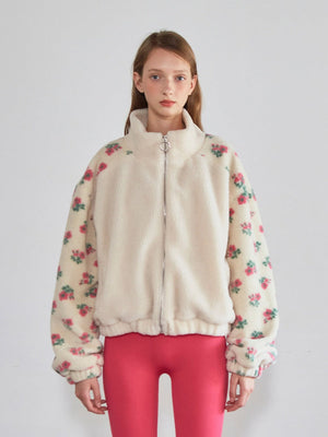 Loose-fitting Polar Fleece Zip-up Jacket