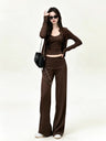 Korean-style Sexy Casual Sportswear Set