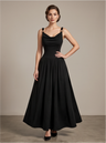 Black Metallic Embellished Spaghetti Strap Maxi Dress