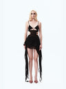 Triangular Deconstructed Ribbon Skirt Dress