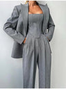Women's Suit Jacket, Overcoat, Trousers Multi-piece Sets