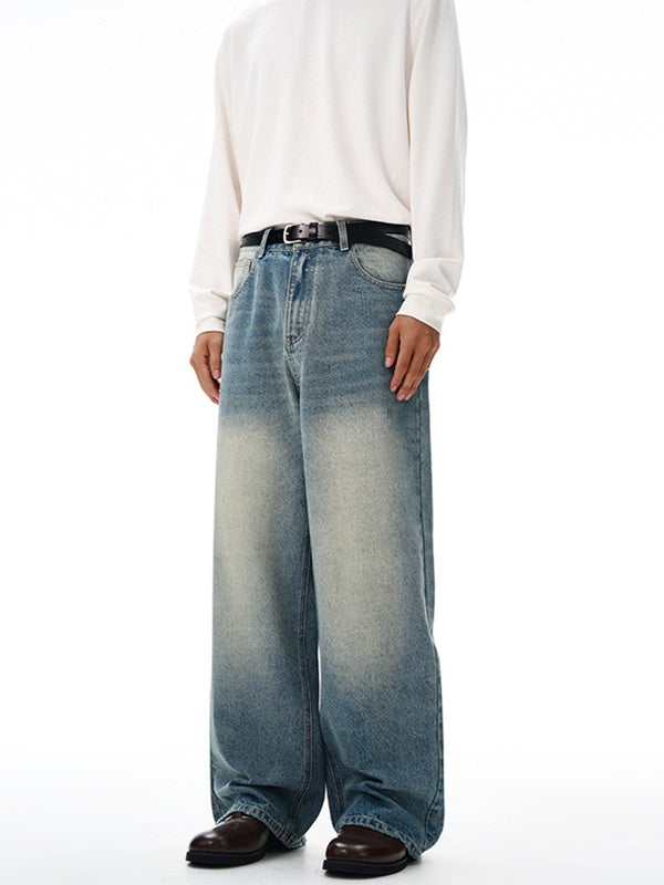 Liber Autumn Men's Pocket decoration Jeans