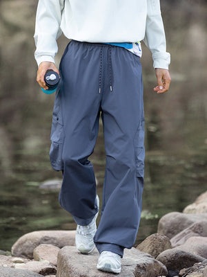 Water-repellent Straight-fit Cargo Trousers