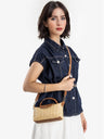 Vacation Patchwork Straw Crossbody Bag