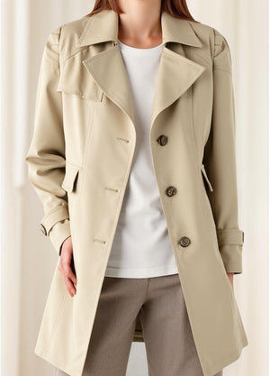 Straight Mid-length Trench Coats