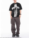 Columbia Cross Portrait Letter Printed T-shirt