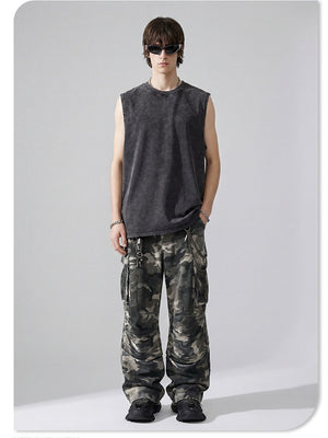 Retro Distressed Sports Tank Tops
