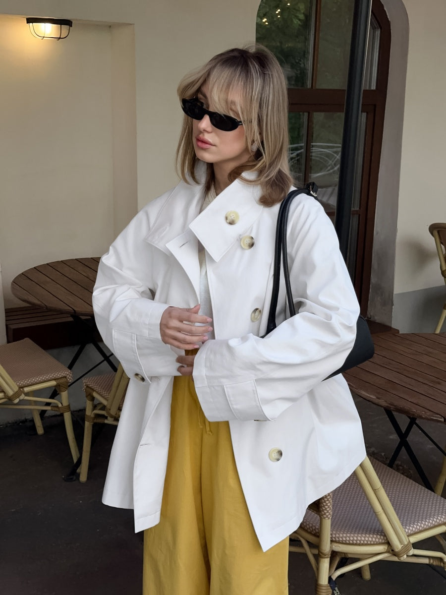 Coat Loose button trench coat