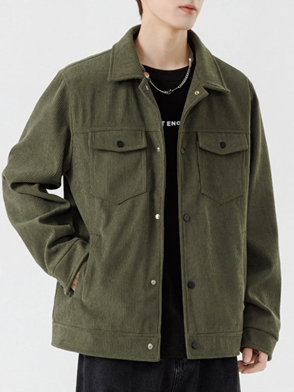 Veste de survêtement en velours côtelé