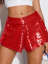 Sequins High Elasticity Shorts