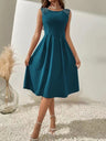 Crew Neck Beading Sleeveless Commuting Mini&Short Dresses