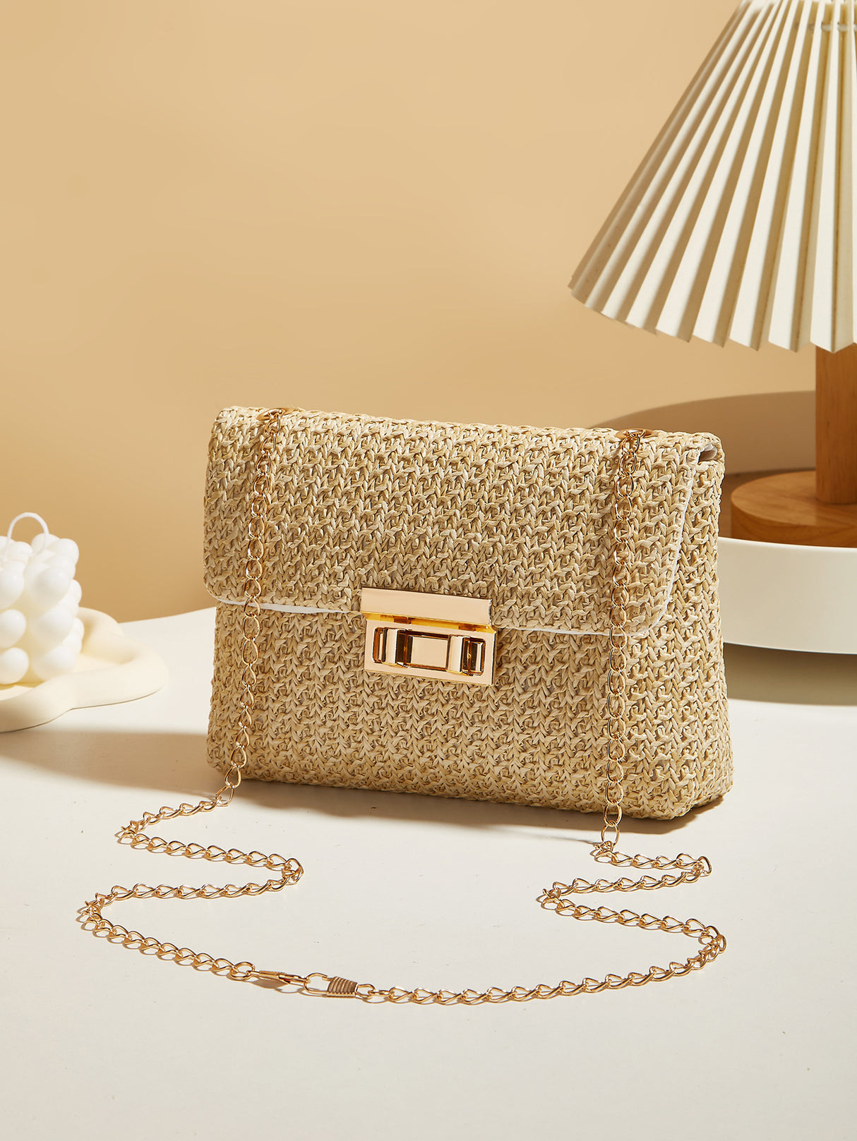 Vacation Straw Crossbody Bag