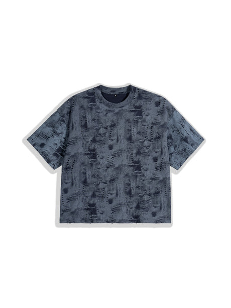 Loose-fit Cropped Denim Style T-shirts