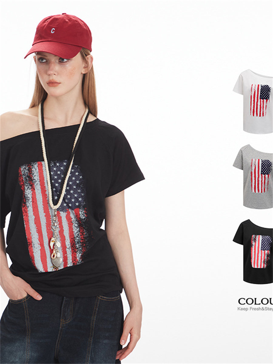 Liber Summer Women's 3D, Three-dimensional pattern Religious Nationality T-shirts