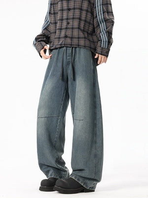 Lyocell Straight Loose Wide-leg Jeans