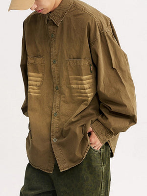 Vintage Washed Loose-Fit Shirt