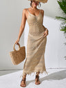 Hollow Tassel Knitting V-neck Camisoles Cover Ups