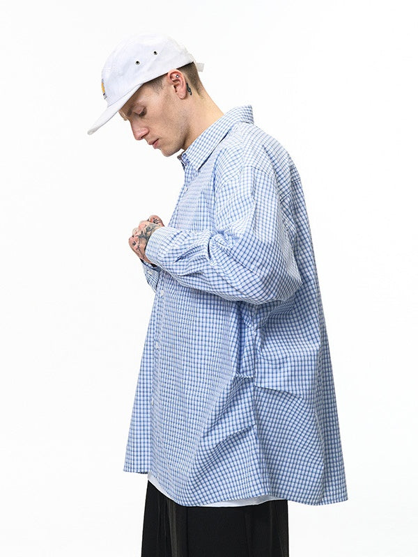Liber Autumn Neutral wear Deconstructed tailoring Plaid Shirts