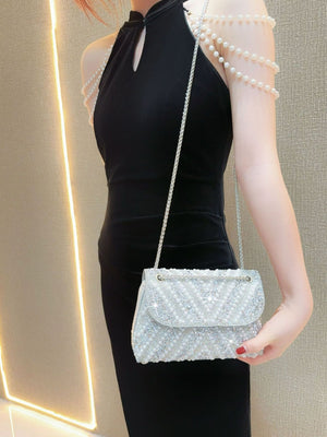 Liber Four Seasons ACC Diamond Pearl Underarm Bag