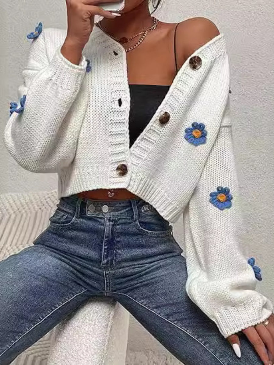 3D Flowers Cardigans