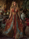 Hippie Camisoles Printed Elegant Maxi Dresses