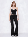 Sweet Lace Patchwork Vest Pants Sports Leisure Set 2-piece Sets