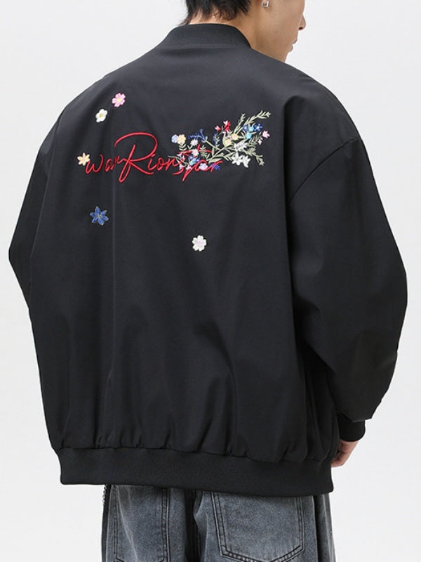 Liber Autumn Neutral wear Multiple pockets Floral Jackets
