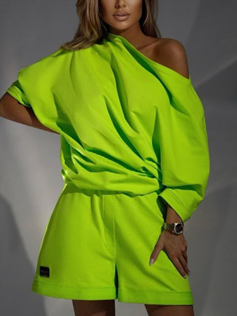 Sweatshirts&Hoodies Set Off-shoulder 2-piece Sets