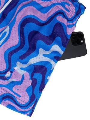 Mesh Quick-drying Loose-fit Four Points Fitness Shorts