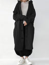 Hooded Single-breasted Loose Mid-length Trench Coats