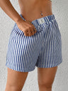 Stripes High-waisted Shorts