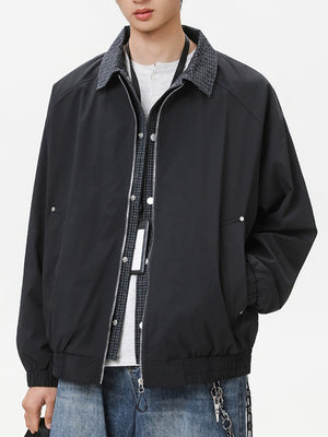 Layered-look Plaid Jackets