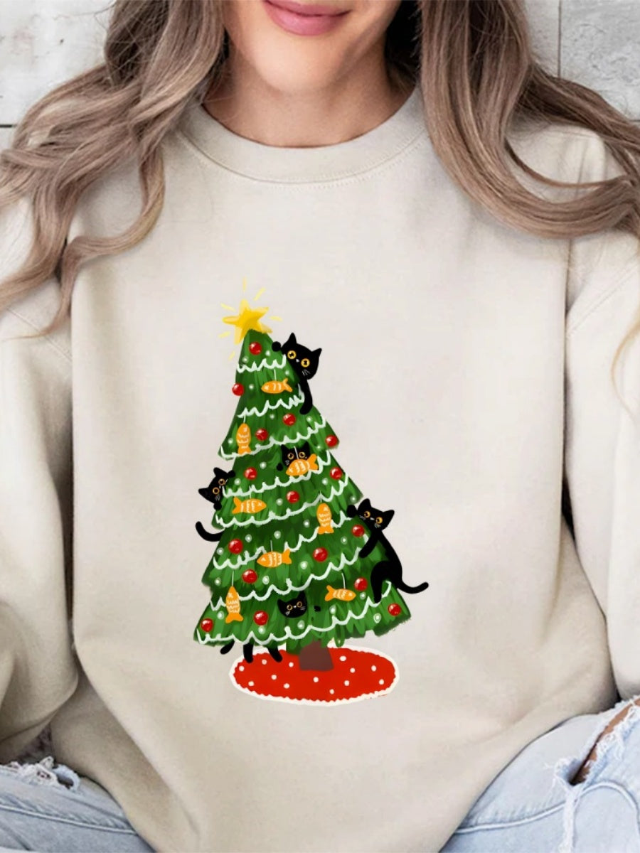 Christmas Printed Sweatshirt
