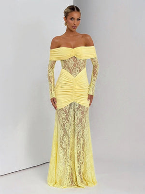 Liber Autumn Women's Solid Color Maxi Dresses
